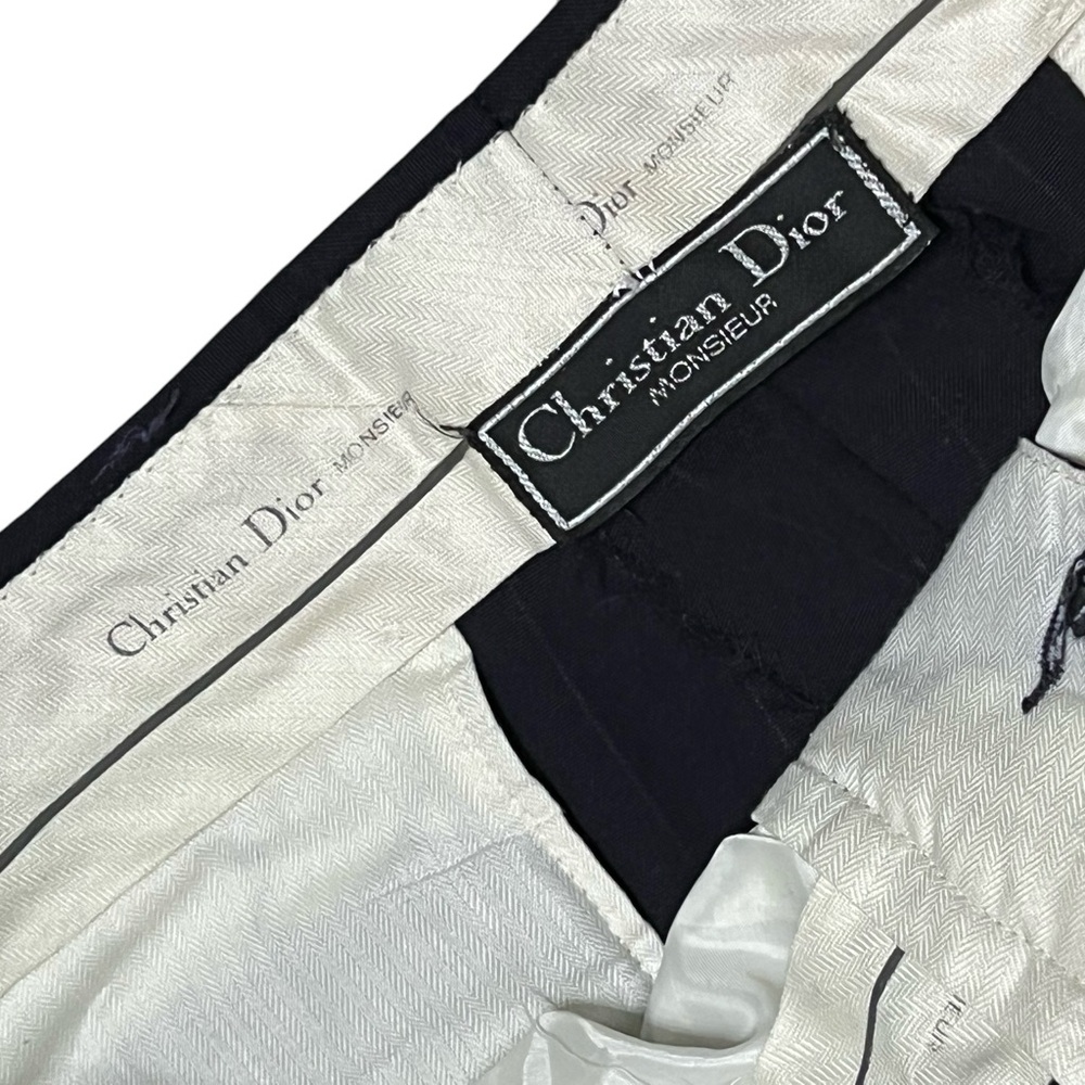 Vintage Christian Dior Monsieur Pinstripe Trouser size 34” Waist - Picture 5 of 7
